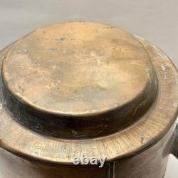 Large Vintage Copper Table Decor Patina Old Farmhouse Western Statement 14 Pot