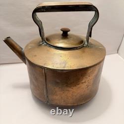 Large Vintage Copper Table Decor Patina Old Farmhouse Western Statement 14 Pot