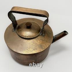 Large Vintage Copper Table Decor Patina Old Farmhouse Western Statement 14 Pot