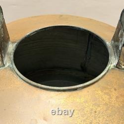 Large Vintage Copper Table Decor Patina Old Farmhouse Western Statement 14 Pot