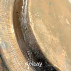 Large Vintage Copper Table Decor Patina Old Farmhouse Western Statement 14 Pot