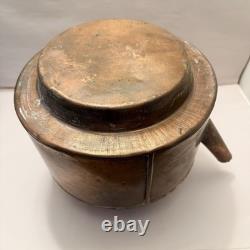 Large Vintage Copper Table Decor Patina Old Farmhouse Western Statement 14 Pot