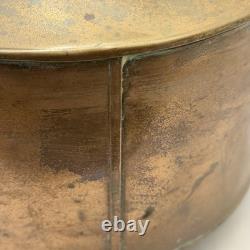 Large Vintage Copper Table Decor Patina Old Farmhouse Western Statement 14 Pot