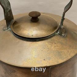 Large Vintage Copper Table Decor Patina Old Farmhouse Western Statement 14 Pot