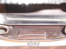 Large Vintage Hand Tooled Leather Satchel / Purse