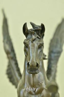Large and Heavy Western Europe Art Deco Sculpture Pegasus Solid Bronze Statue