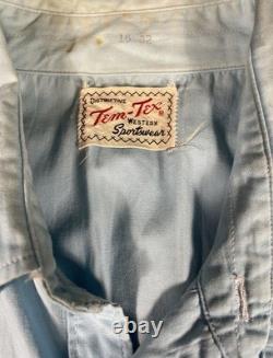 Late 1950s Early 1960s Tem -Tex Western Sportswear Snap Front