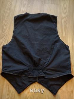 Leaders in Leather vintage 90's hand tooled Brown leather vest Sz Lg Unisex