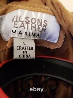 Leather Wilson's Maxima Coat Fringed Western Sz/L