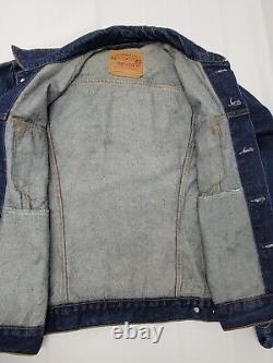 Levi Strauss Size 46 XL Dark Blue Jean Jacket 70506-0216 USA 4 Pocket VTG 1994