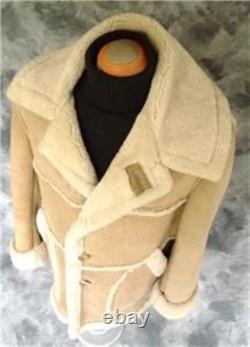 MARLBORO MAN Shearling Sheepskin Coat XXL Cowboy Western Fur Jacket RARE FIND