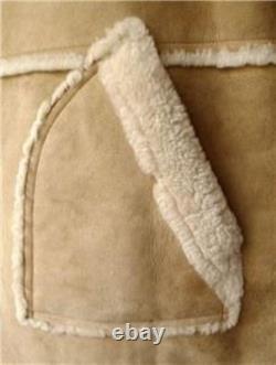 MARLBORO MAN Shearling Sheepskin Coat XXL Cowboy Western Fur Jacket RARE FIND