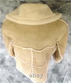 MARLBORO MAN Shearling Sheepskin Coat XXL Cowboy Western Fur Jacket RARE FIND