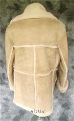 MARLBORO MAN Shearling Sheepskin Coat XXL Cowboy Western Fur Jacket RARE FIND