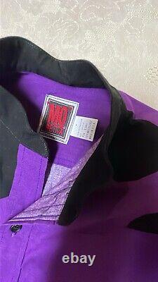 MO BETTA Western Shirt Purple Black Garth Brooks Rodeo Cowboy Vintage