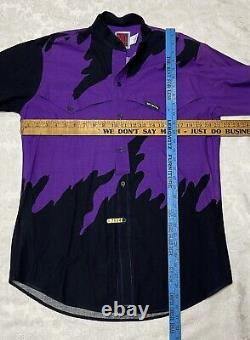 MO BETTA Western Shirt Purple Black Garth Brooks Rodeo Cowboy Vintage