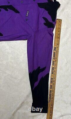 MO BETTA Western Shirt Purple Black Garth Brooks Rodeo Cowboy Vintage