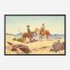 Maynard Dixon Two Cowboys on Horses Western Art Print on Paper or Canvas