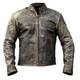 Men Biker Antique Motorcycle Black Vintage Cafe Racer Distressed Leather Jacket