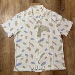 Men Folk All Print Western Core Preppy Seersucker Button Up Polo sz. L MSRP $181