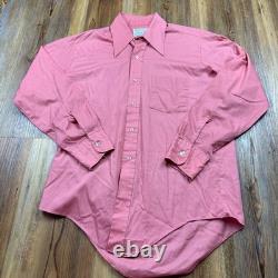 Men Vintage 70s Shirt Lot 8 Disco Collared Western Mod Long Sleeve Large READ
