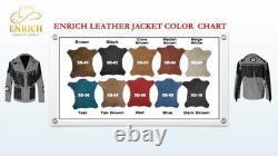 Men Western Cowboy Suede Fringe Jacket Beaded Native American Leather Jacket