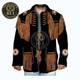 Men Western Suede Fringe Jacket with Beaded Native American Design
