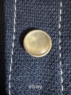 Men's Farah VTG 70s Dark Blue Large 44R 2 PC Polyester Western Suit 1970s Disco