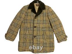 Men's Pendleton Coat Jacket Vintage Western Plaid Sz Large Fur Collar ...