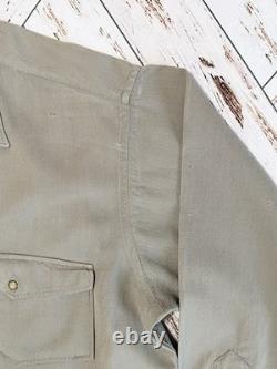 Mid 50's Men's XL Pendleton Western Gambler Wool Gabardine Flap Shirt Rockabilly