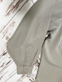 Mid 50's Men's XL Pendleton Western Gambler Wool Gabardine Flap Shirt Rockabilly