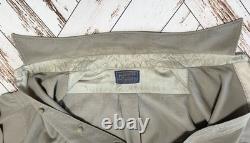 Mid 50's Men's XL Pendleton Western Gambler Wool Gabardine Flap Shirt Rockabilly