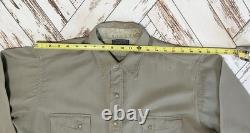 Mid 50's Men's XL Pendleton Western Gambler Wool Gabardine Flap Shirt Rockabilly