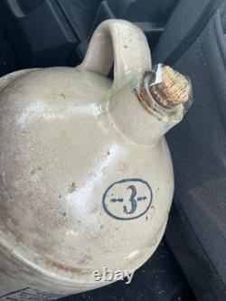 Mobile Alabama Whiskey Jug Tan Crock 3 Gallon Antique Holberg Mercantile AL& OH