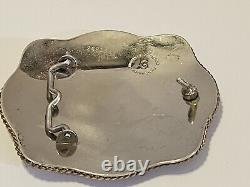 Montana Silvermiths Rodeo Team Roping Belt Buckle XL Roper Calf Cowboy Western