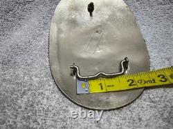 Montana Silversmiths Huge Buckle Team Roping Dual Gold Banners Nickel Silver VTG