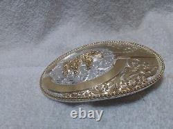 Montana Silversmiths Large 3 Rider Team Penning Trophy Rodeo Buckle Custom Great