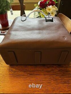 NEW Frye Olivia Large Leather Tote Shoulder Bag Handbag Amethyst MSRP $378