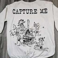 NOSVtg RARE 80s Western Cowboys Indians Comic Game Long Sleeve Shirt Womens