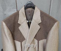 NWT Mens Western Circle S Texas Retro Polyester Suit Jacket Large 44R 40 Pants