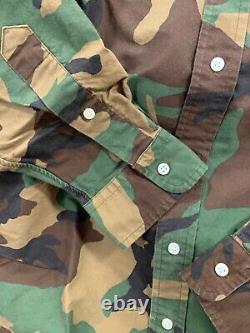 NWT Polo Ralph Lauren CAMOUFLAGE Cotton Oxford Button Down Shirt size LARGE