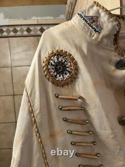 Native American Western Custom Leather Jacket xxl