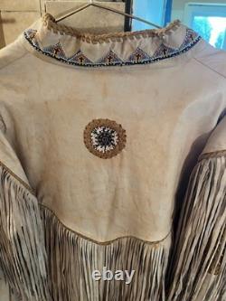 Native American Western Custom Leather Jacket xxl