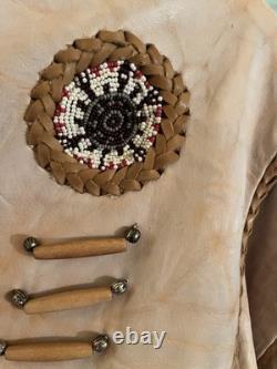 Native American Western Custom Leather Jacket xxl