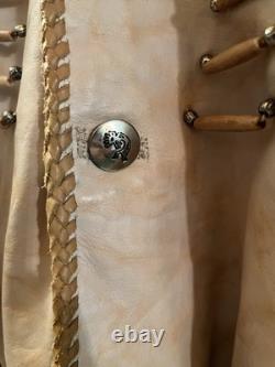 Native American Western Custom Leather Jacket xxl