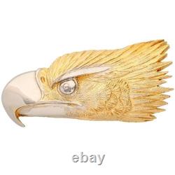 New XL Handmade Sandy Val Eagle Western Cowgirl Biker 1970s NOS Vtg Belt Buckle