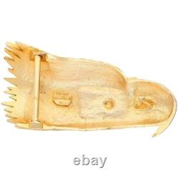 New XL Handmade Sandy Val Eagle Western Cowgirl Biker 1970s NOS Vtg Belt Buckle