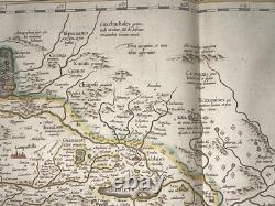 Nova Hispania Mexico 1642 Willem Blaeu Large Antique Engraved Map 17th Century