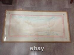 Old VINTAGE Rare Original Frame Decorative Western Art Piece Hand Cast PaperJCP