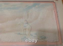 Old VINTAGE Rare Original Frame Decorative Western Art Piece Hand Cast PaperJCP